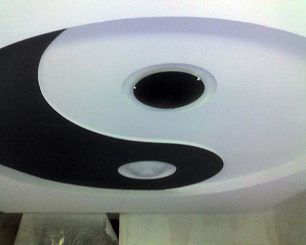 Дизан гипсокартонного потолка - установка на потолке подсветки с нишами | Дизайн.Ниши - кессоны, уровни, монтаж скрытой подсветки на потолке из гипсокартона