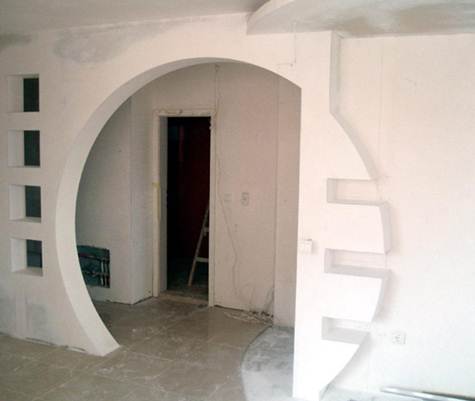 Дизайн и установка арочного проема с подсветкой | Подсветка - арка