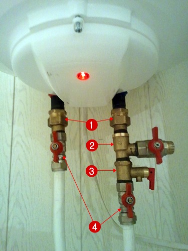 Подключение бойлера | Схема подключения водонагревателя